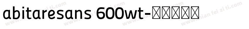 abitaresans 600wt字体转换